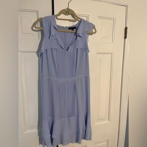 Banana Republic pale blue/lilac sleeveless silk-like dress size 10